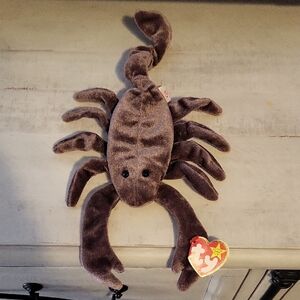 Ty Beanie Baby "Stinger" Brown Scorpion Plush Toy